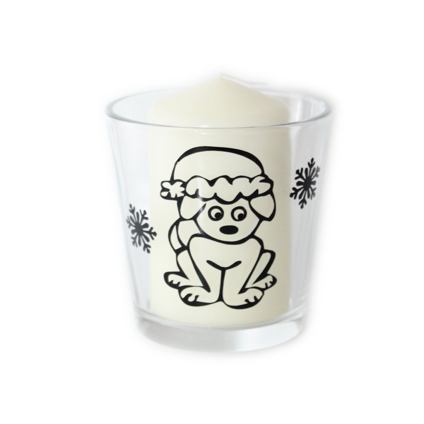 Set: Windlichter, Teelichtgläser - Weihnachtsmotive