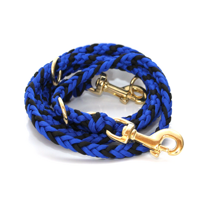 Paracord Leine - Arrow - Farben: Electric Blue, Schwarz