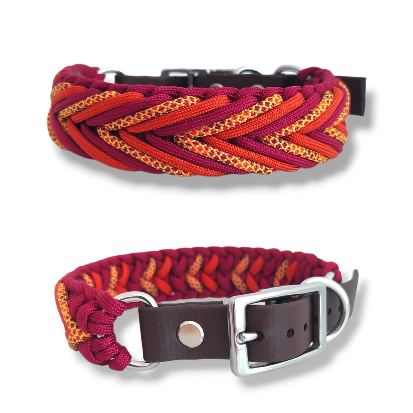 Paracord Halsband Arrow - Farben: Rusty Autumn, Sweet Fall, Burgundy