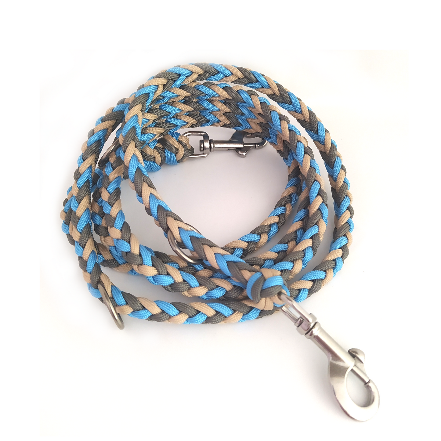 Paracord Leine - Arrow - Farben: Charcoal Grey, Sand, Türkis