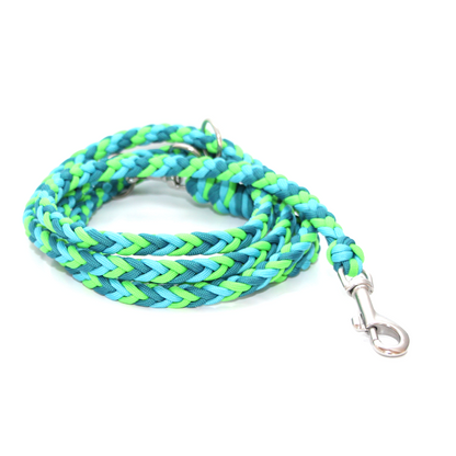 Paracord Leine - Arrow - Farben: Türkis, Teal, Neon Green