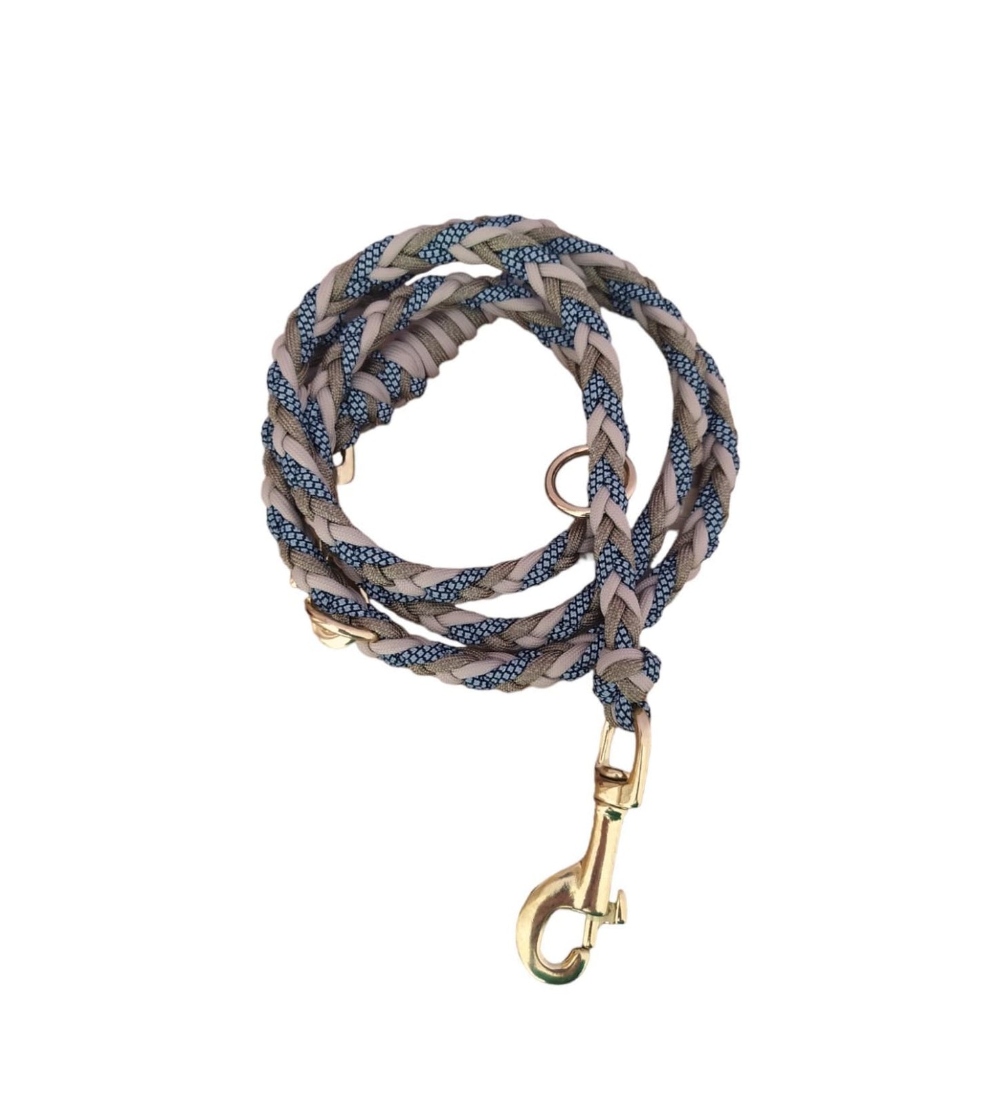 Paracord Leine - Arrow - Farben: Reflektierendes Cord, Sand, Gold Brown