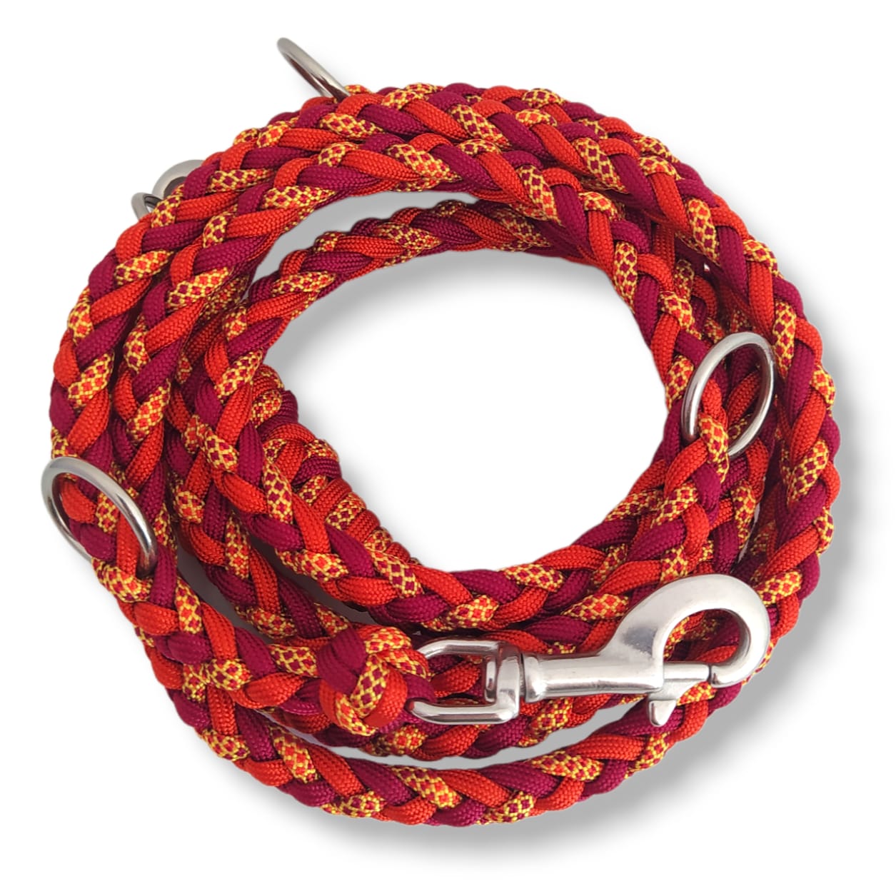 Paracord Leine - Arrow - Farben: Rusty Autumn, Sweet Fall, Burgundy