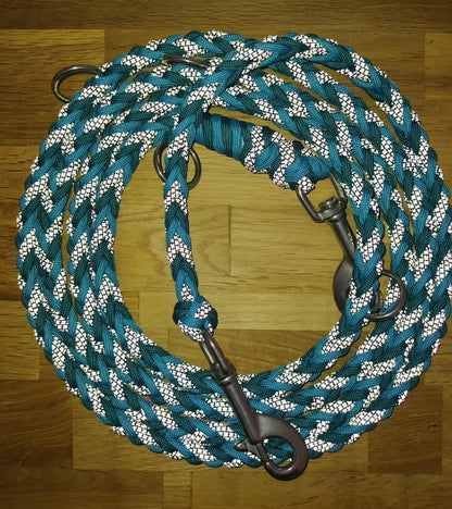 Paracord Leine - Arrow - Farben: Reflektierendes Cord, Türkis, Teal