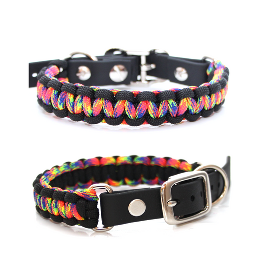 Paracord Halsband Cobra - Farben: Schwarz, Rockstar