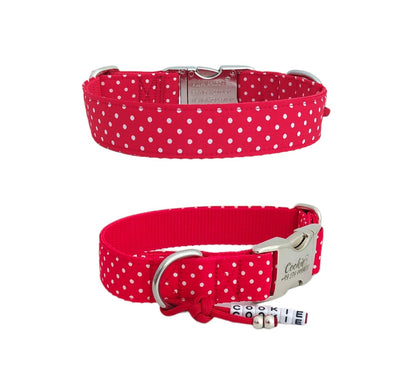 Matching Collar - Polka Dots Red (Halsband)