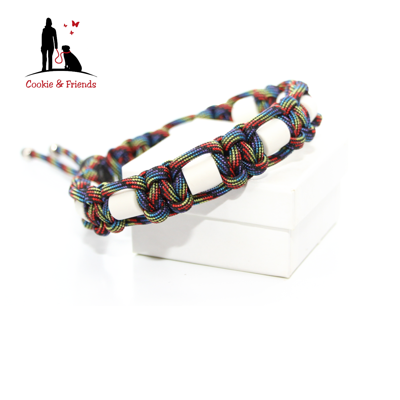 EM-Keramik Halsband Cobra - Dark Rainbow