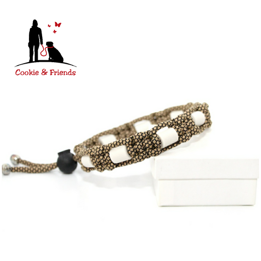 EM-Keramik Halsband Cobra - Gold Diamond