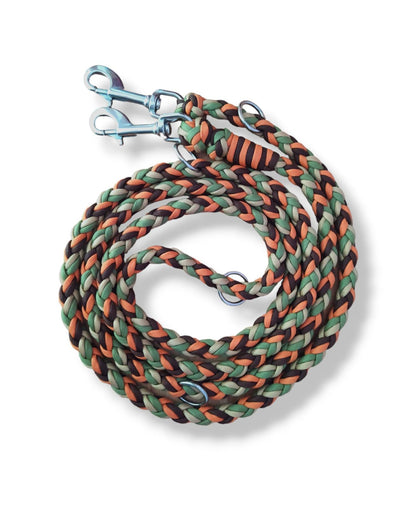 Paracord Leine - Colour Shake - Farben: Moss, Gold, Mustard, Walnut