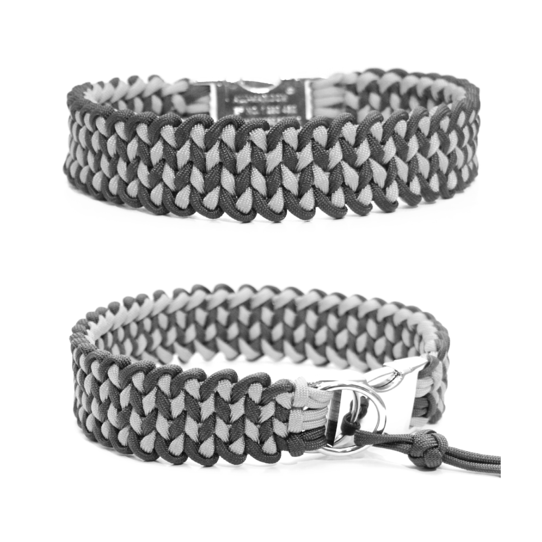 Paracord Halsband Knitted - Farben nach Wahl