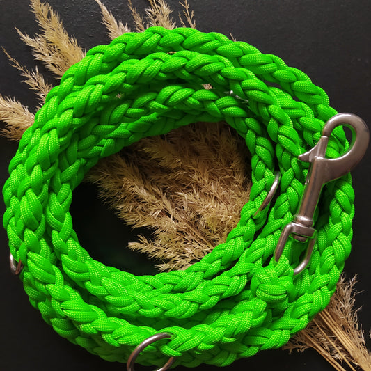 Paracord Leine - Medi - Farbe: Neon Green