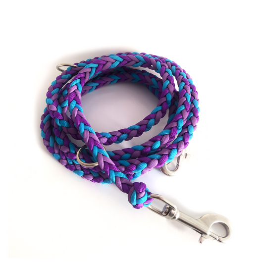 Paracord Leine - Arrow - Farben: Acid Purple, Lilac, Türkis