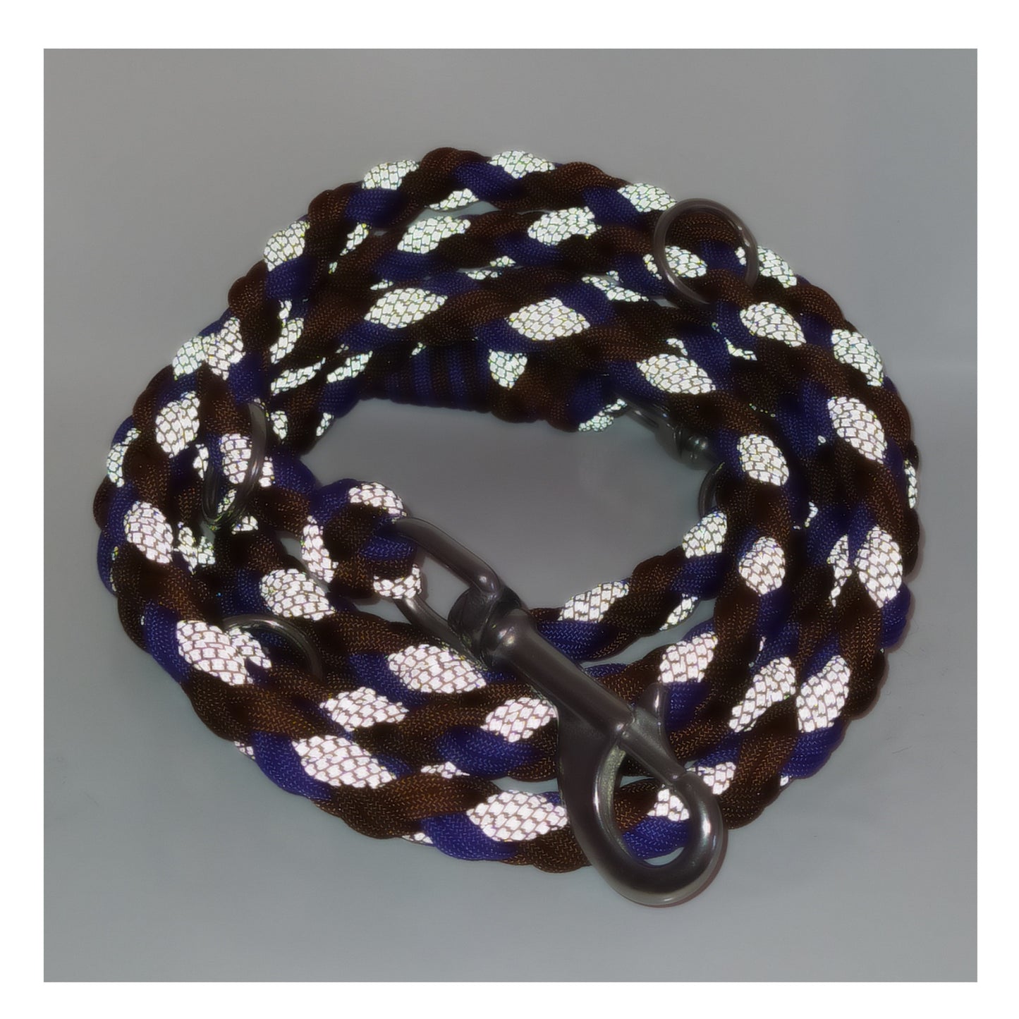 Paracord Leine - Maxi - Farben: Reflektierendes Cord, Deep Purple, Walnut, Chocolate