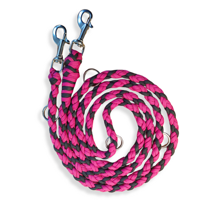 Paracord Leine - Medi - Farben: Fuchsia & Anthrazit