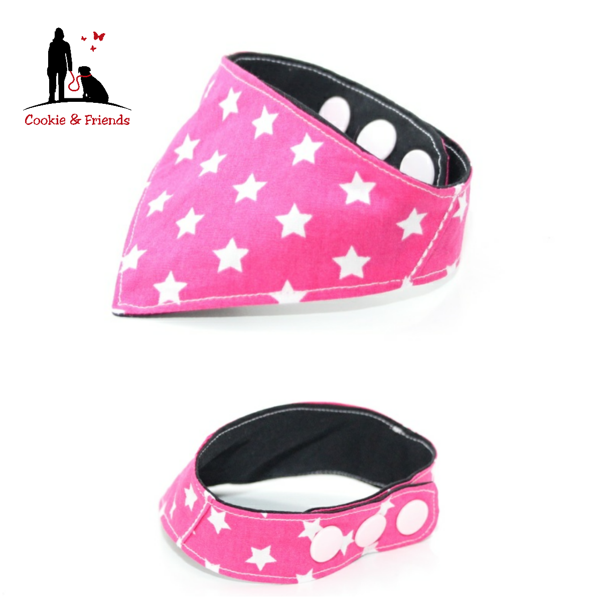 Halstuch Pink Stars