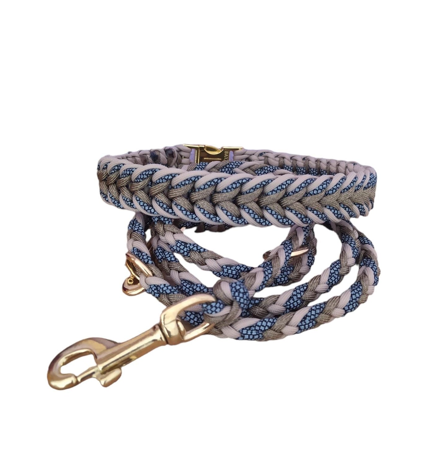 Paracord Leine - Arrow - Farben: Reflektierendes Cord, Sand, Gold Brown