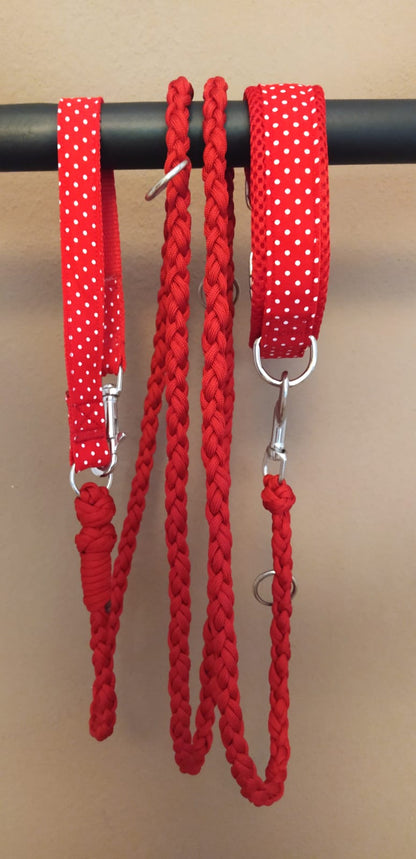 Matching Collar - Polka Dots Red (Halsband)